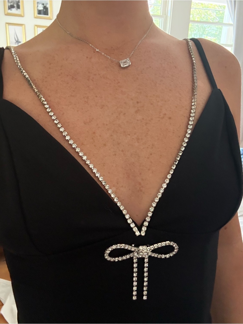 Black Rhinestone-Trim mini - Picture 3 of 4
